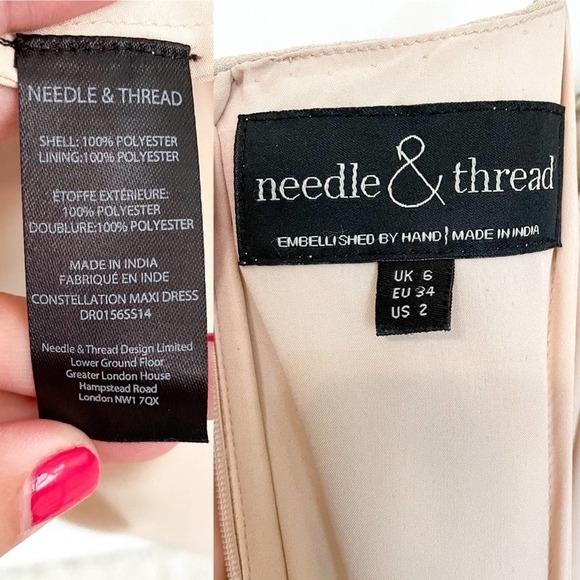 Needle & Thread Beaded Constellation Maxi Dress 2 - Picture 16 of 16